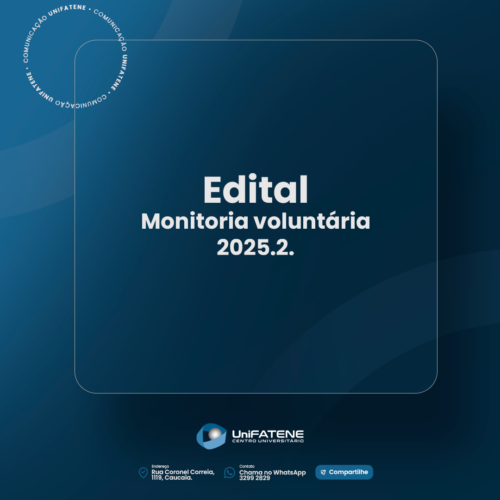 Edital - Monitoria 2025.2