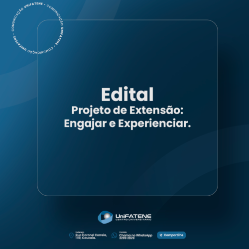 Edital - Projeto de Extensão